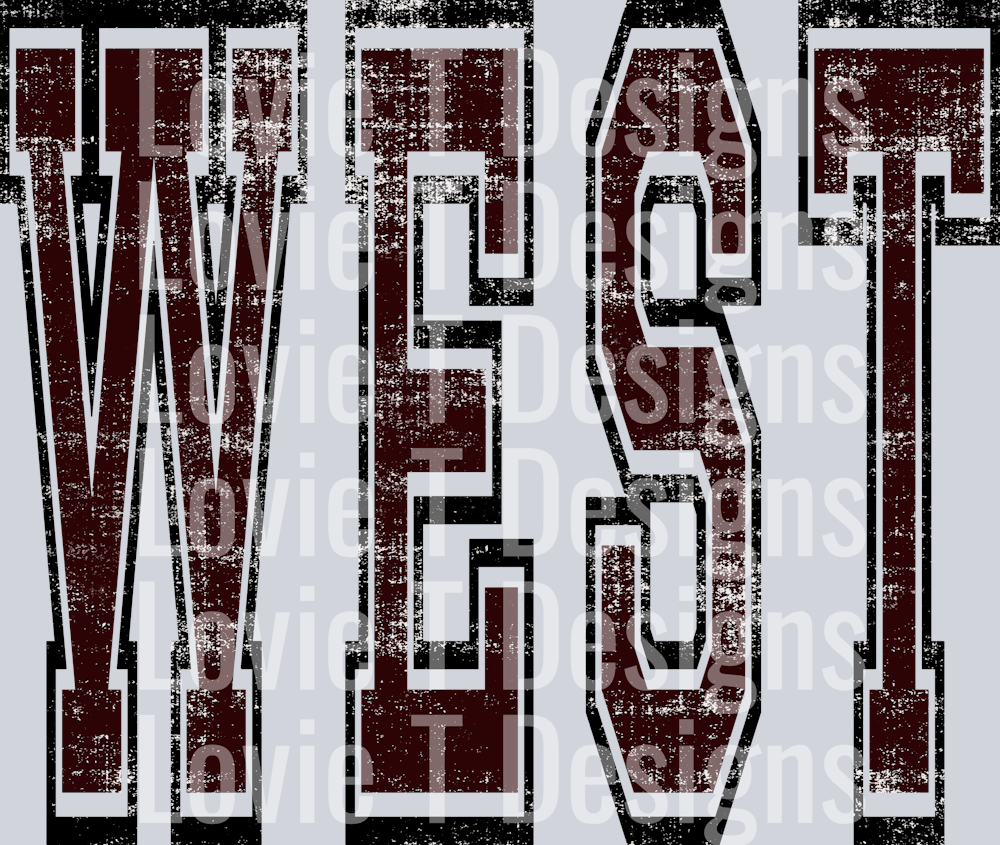 VARSITY OVERSIZED WEST MAROON AND BLACK