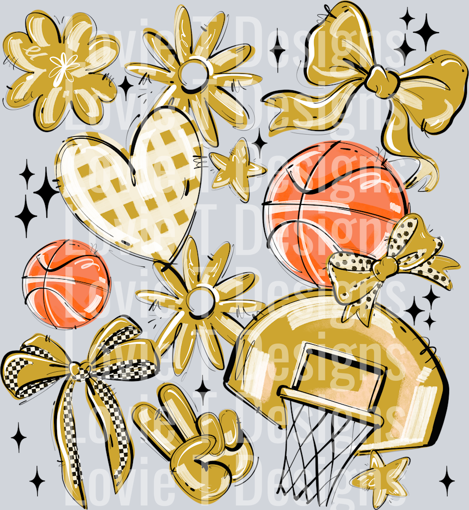 VEGAS PLAY BALL BASKETBALL COLLAGE