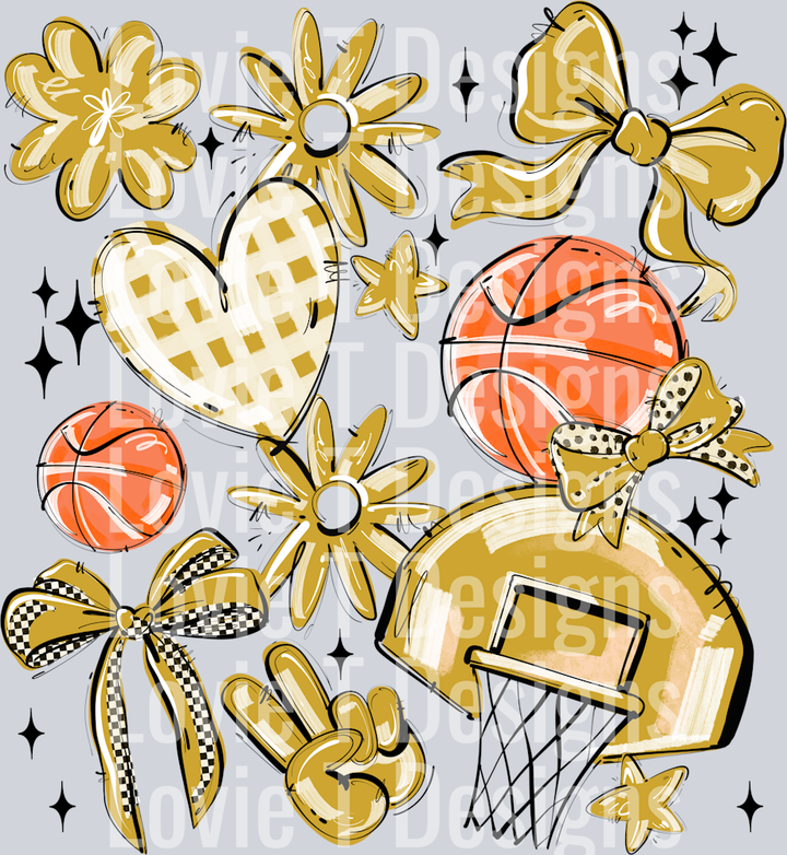 VEGAS PLAY BALL BASKETBALL COLLAGE