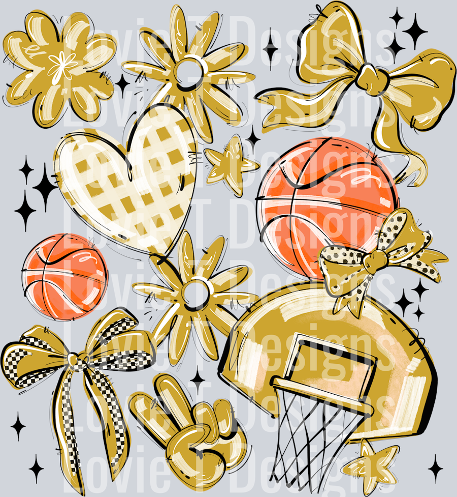 VEGAS PLAY BALL BASKETBALL COLLAGE