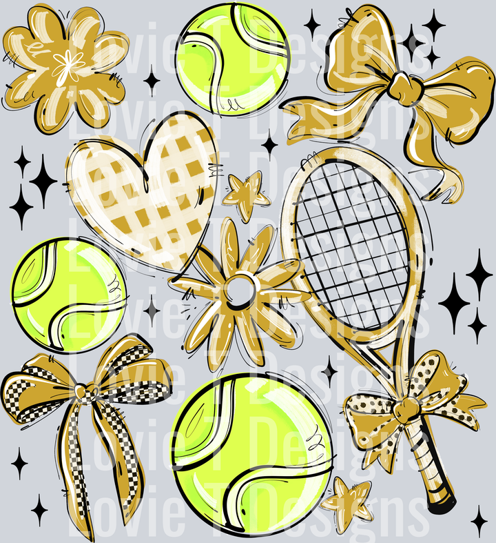 VEGAS PLAY BALL TENNIS COLLAGE