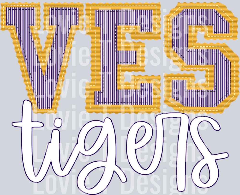VES TIGERS YELLOW BASE PURPLE TOP