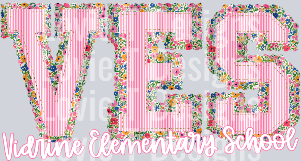 VES Vidrine Elementary School FLORAL PREPSTER
