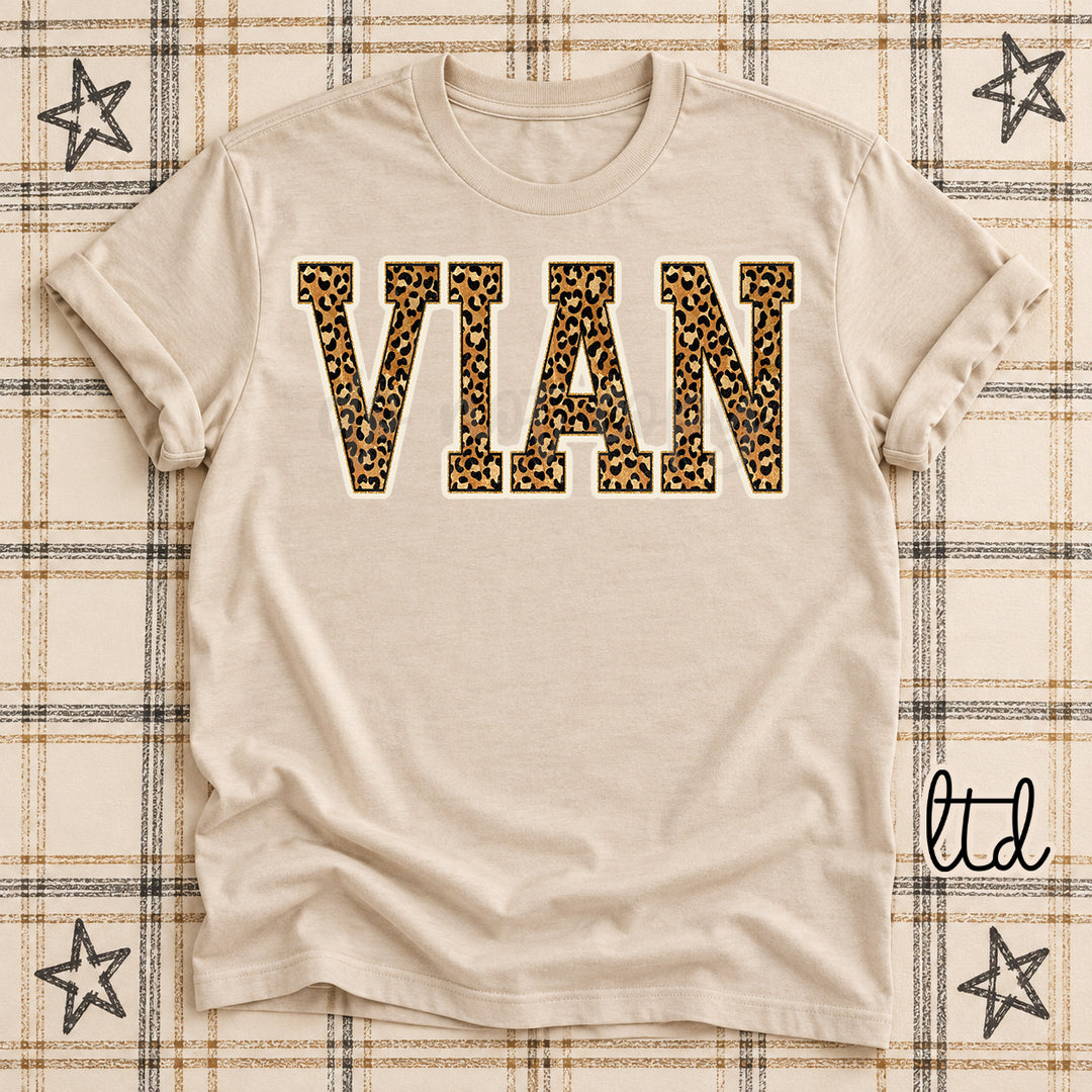 Vian Dark Leopard Mascots DTF transfer