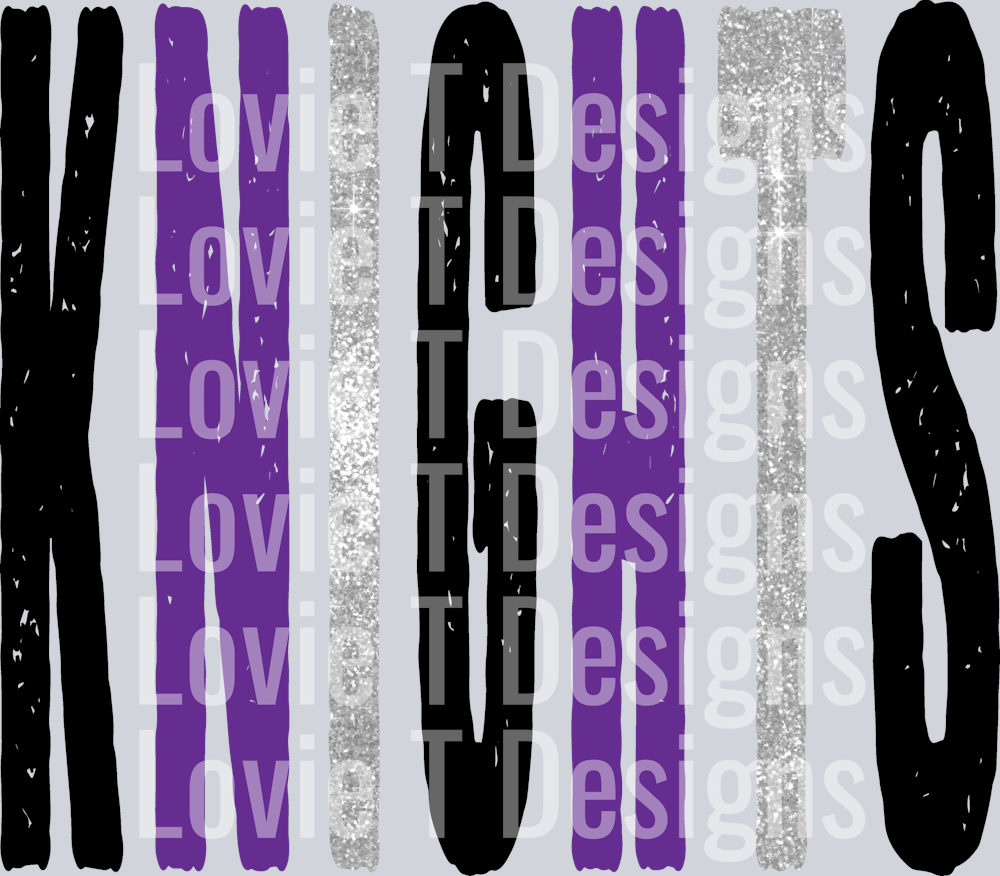 VIKINGS BLACK PURPLE AND SILVER GRUNGE MASCOT