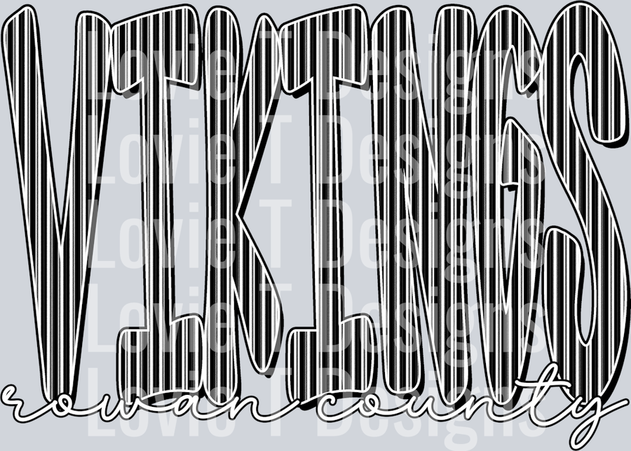 VIKINGS ROWAN COUNTY BLACK SEER SUCKER