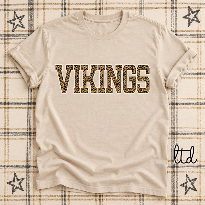 Vikings Dark Leopard Mascots DTF transfer mockup