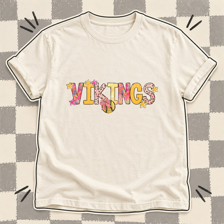 Vikings Mixed Doodle Softball Mascots – Softball Brights DTF transfer mockup