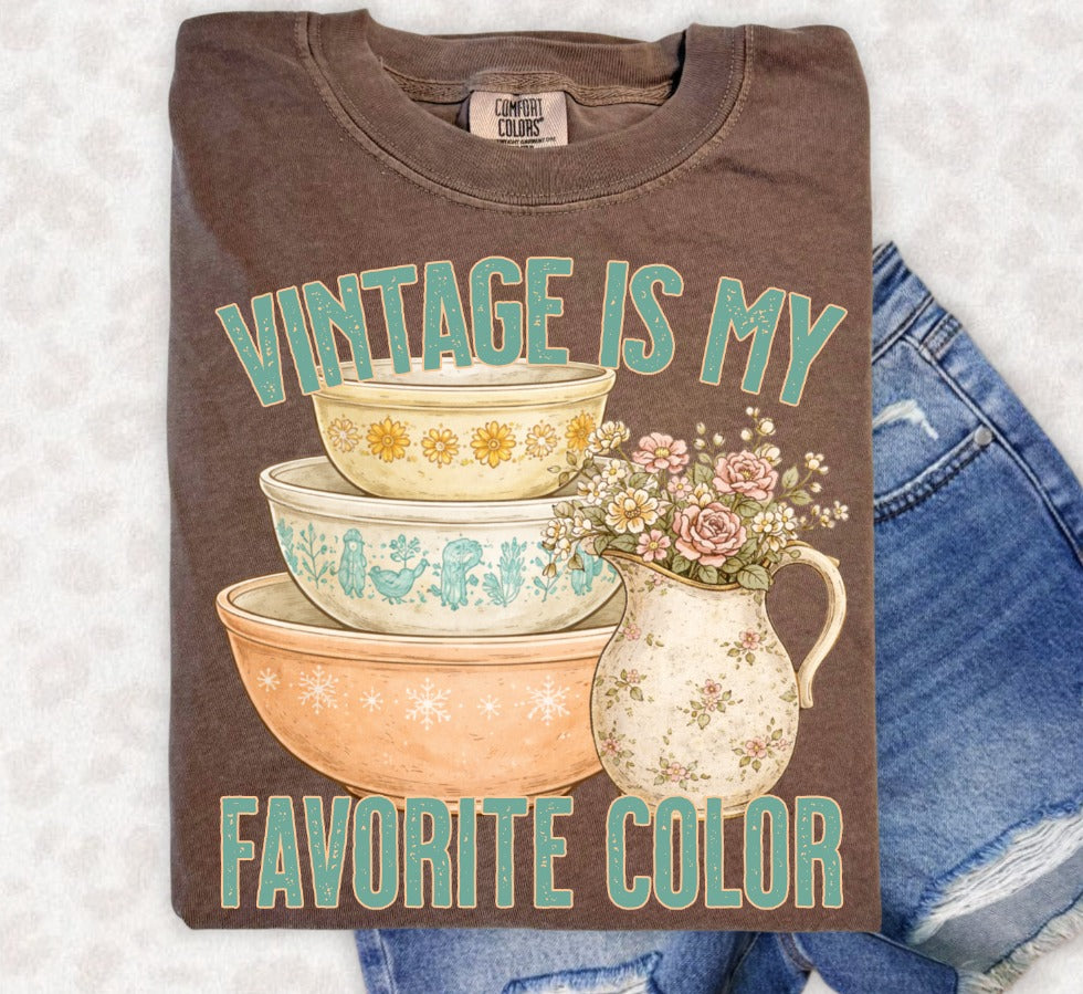 Vintage Is My Favorite Color DTF transfer design