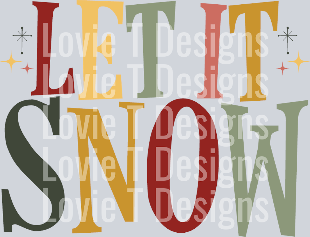 Vintage Let It Snow