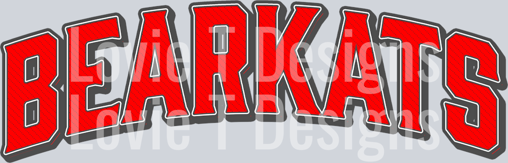 VINTAGE MASCOT BEARKATS RED