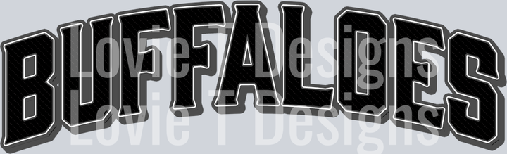VINTAGE MASCOT BUFFALOES BLACK