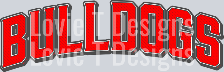 VINTAGE MASCOT BULLDOGS RED