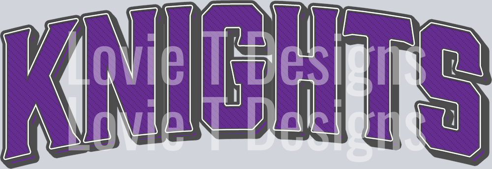 Vintage Mascot Knights Purple