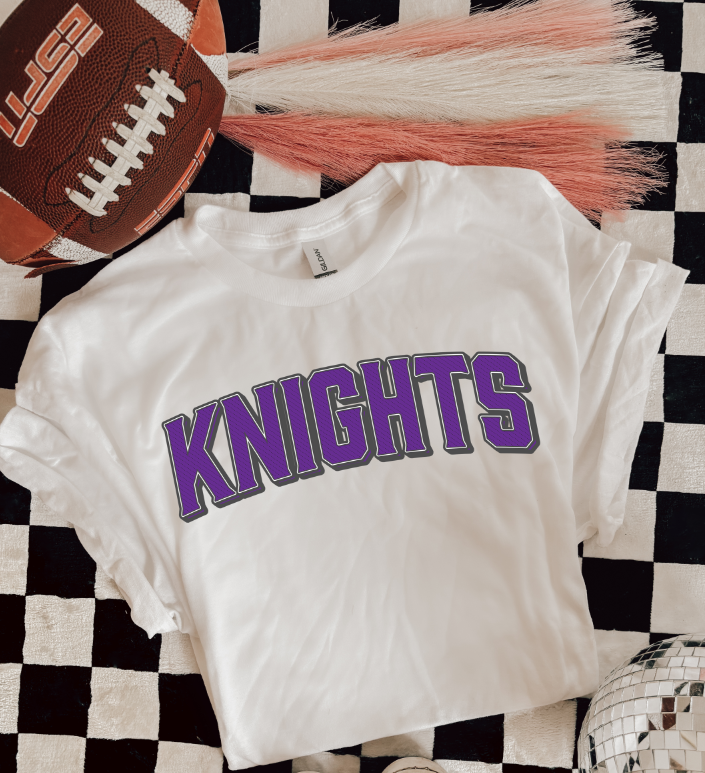 VINTAGE MASCOT KNIGHTS PURPLE