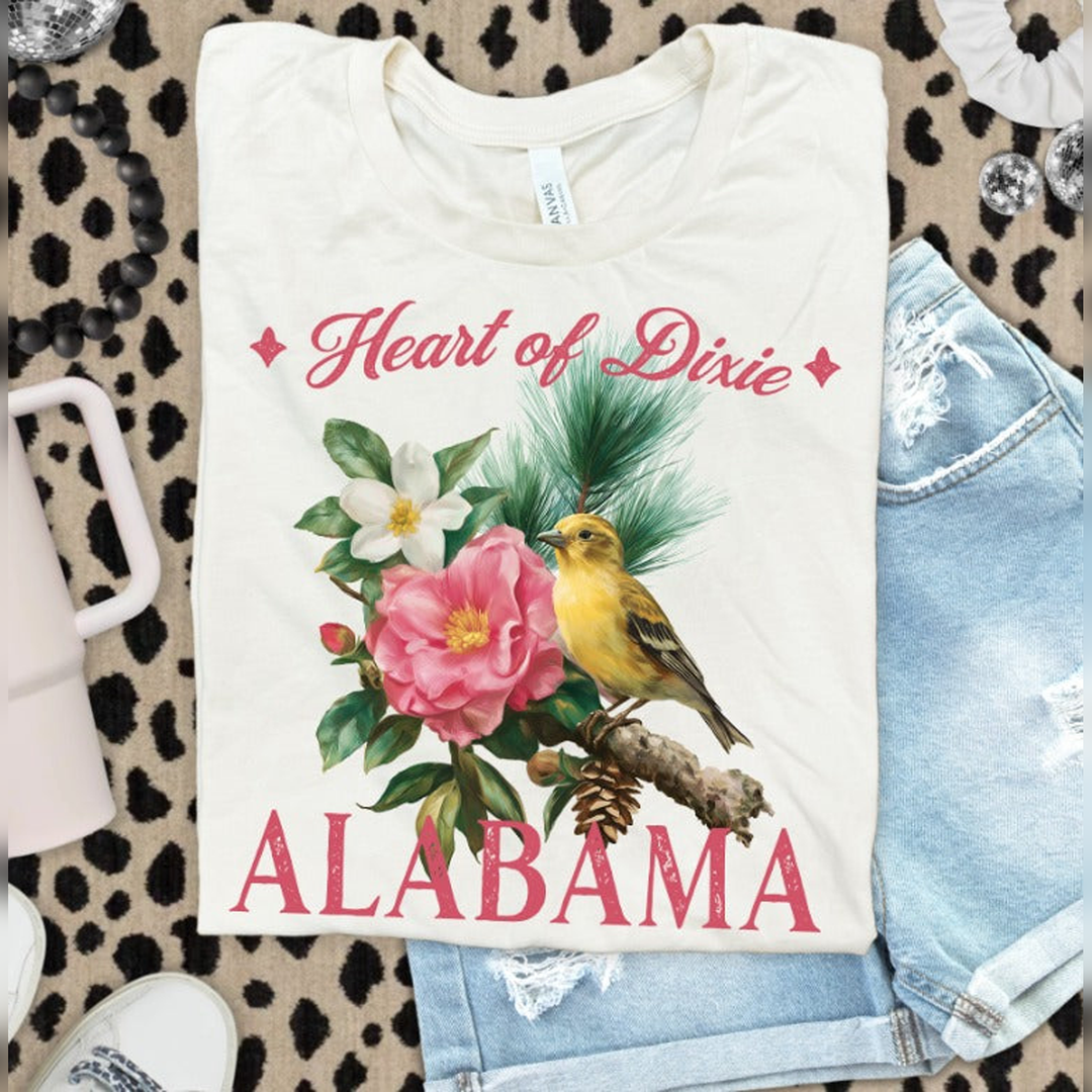 Vintage States Alabama – DTF Transfer