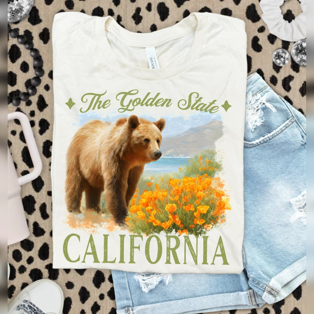 Vintage States California – DTF Transfer