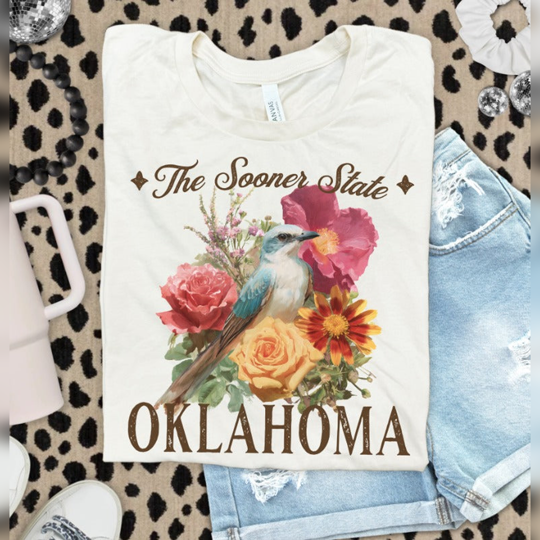 Vintage States Oklahoma – DTF Transfer