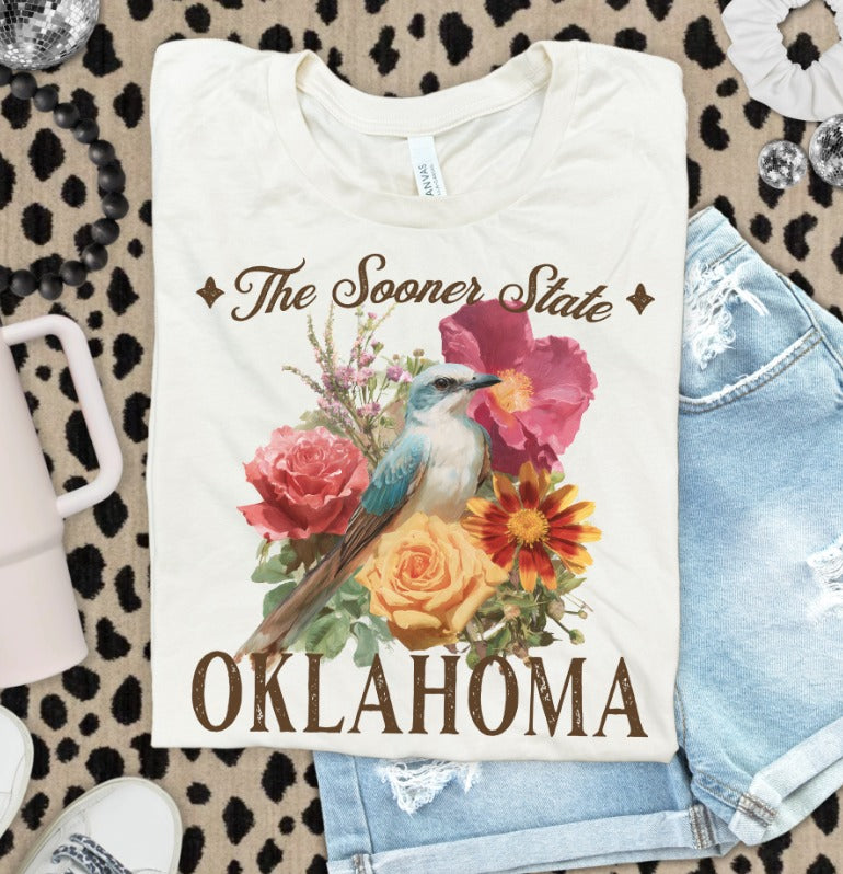 Vintage States Oklahoma DTF transfer design – image 1