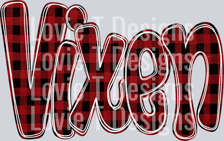 Vixen Funky Doodle Buffalo Check