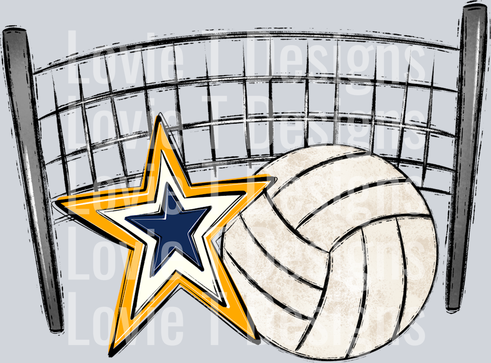 Volleyball Mom Navy Yellow Gold Pocket