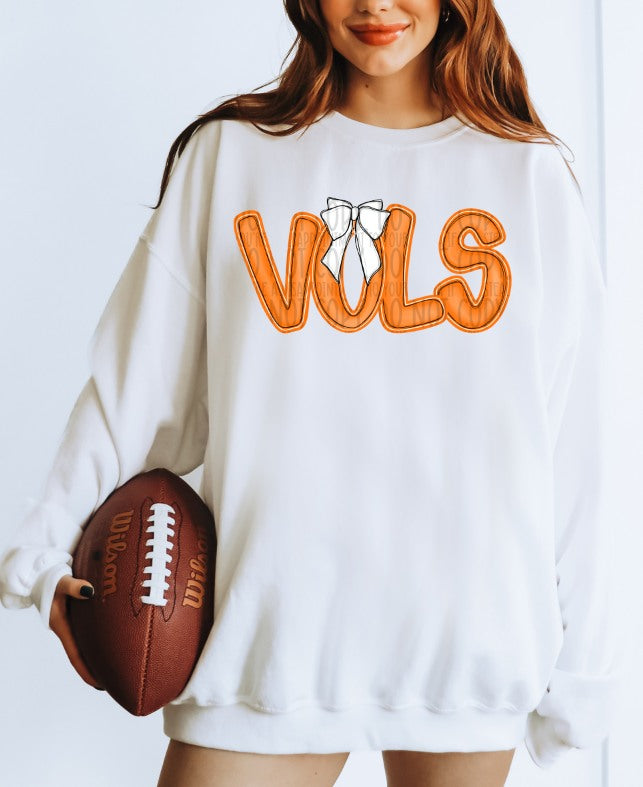 VOLS ORANGE WITH WHITE BOW