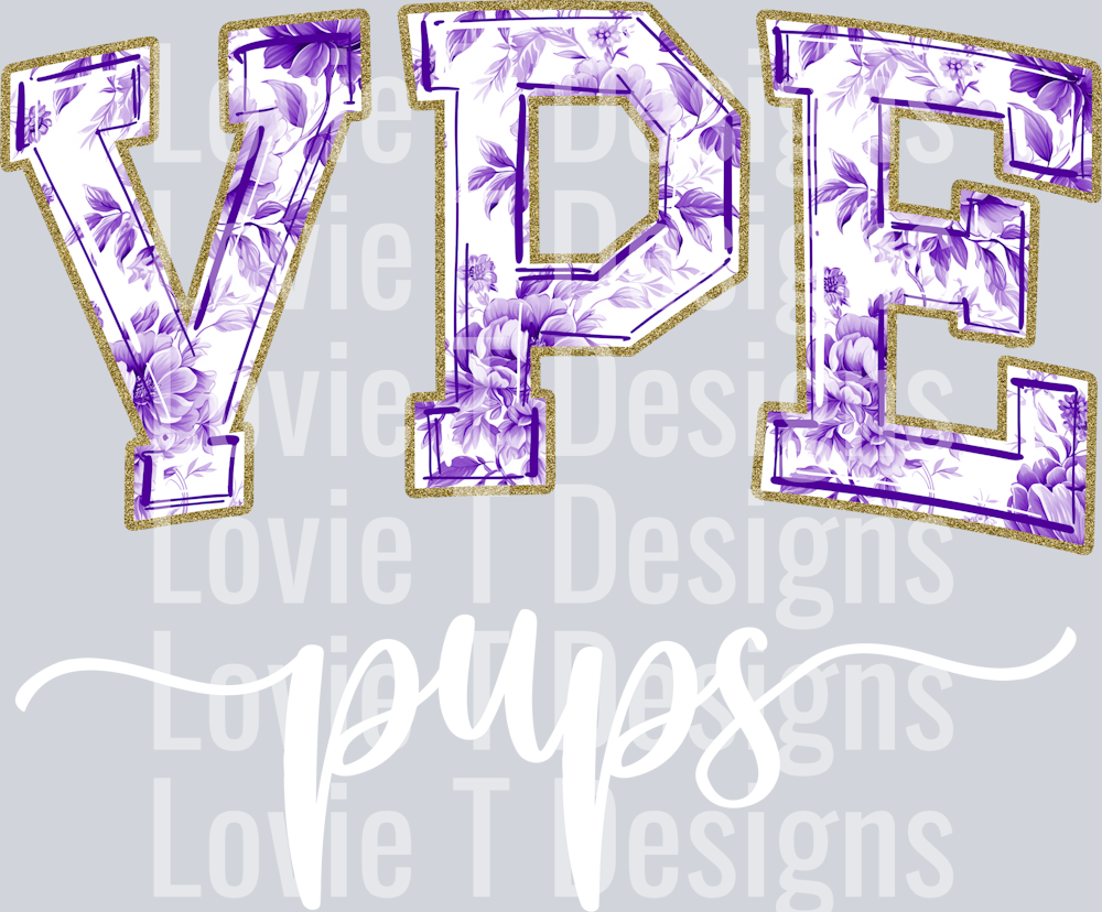VPE PUPS PURPLE TOILE