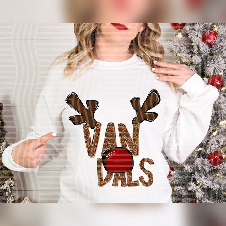 Vandals Deer Antler Mascots DTF transfer
