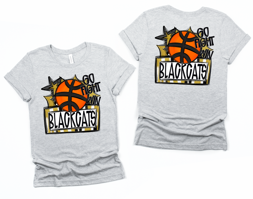 VEGAS GOLD GO FIGHT WIN BASKETBALL BLACKCATS