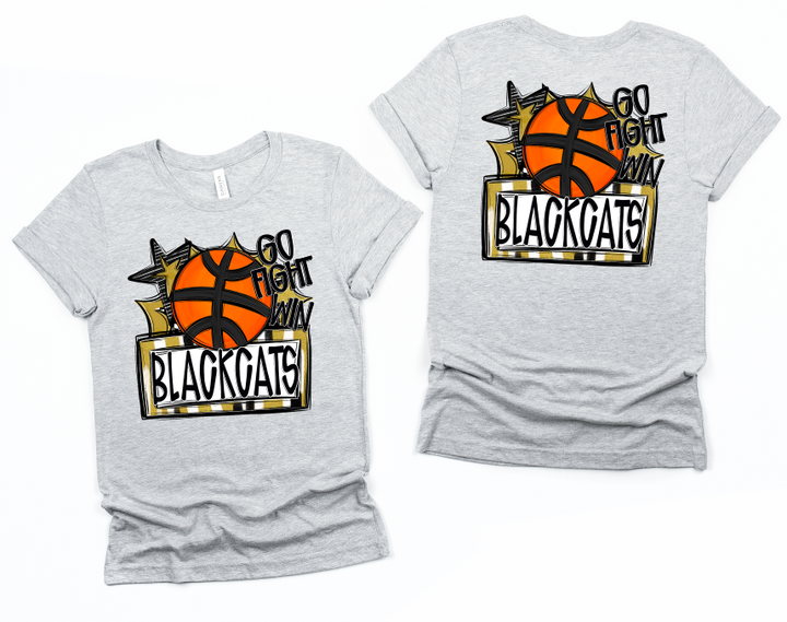 VEGAS GOLD GO FIGHT WIN BASKETBALL BLACKCATS