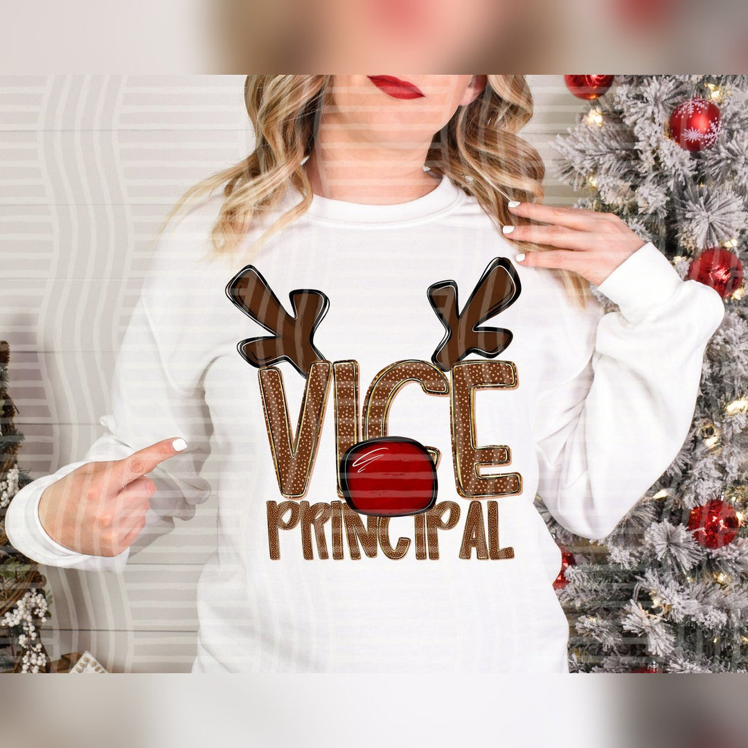Vice Principal Deer Antler School Staff DTF transfer