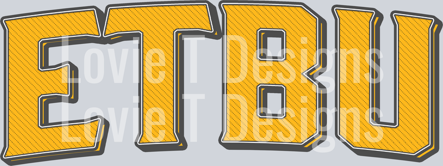 Vintage Mascot ETBU ATH GOLD