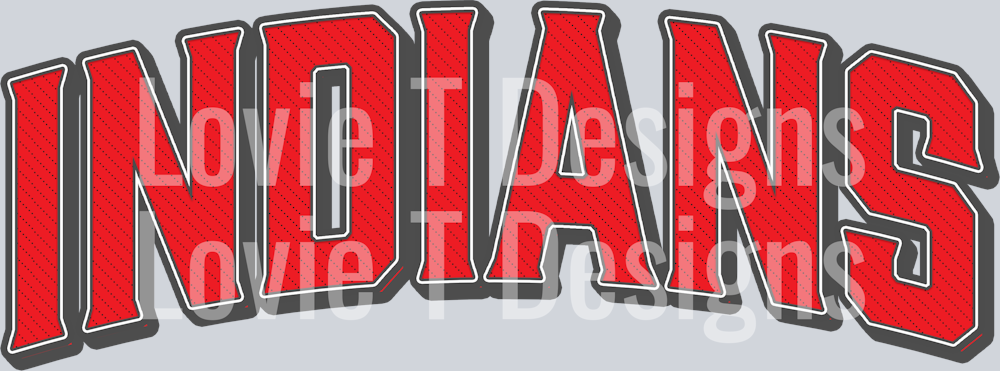 Vintage Mascot Red Indians