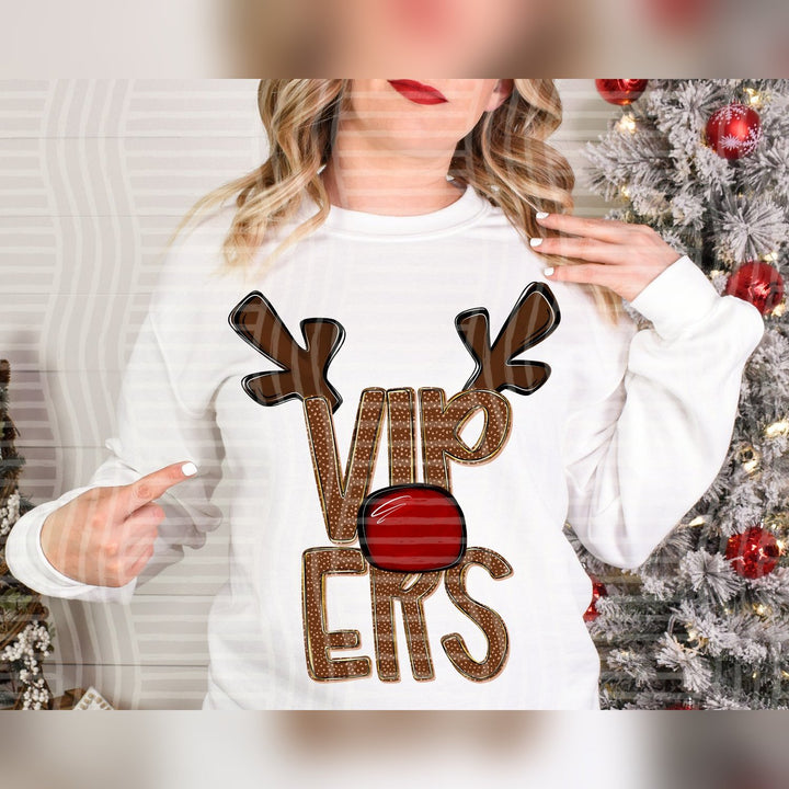 Vipers Deer Antler Mascots DTF transfer