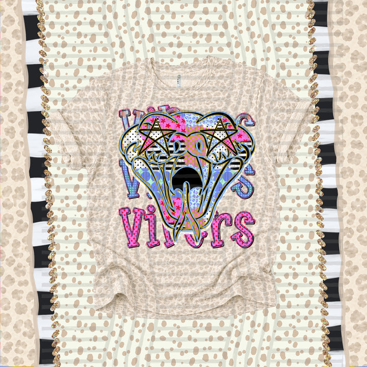 Vipers Dolly Doodle mascot DTF transfer