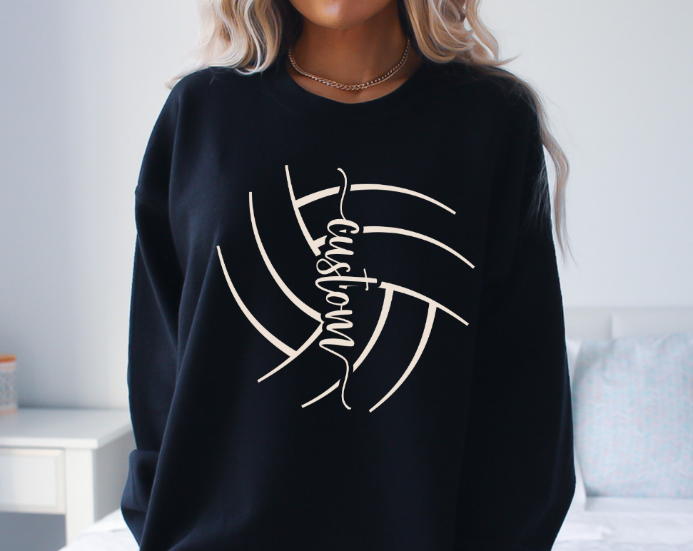 VOLLEYBALL SKELETON WITH CUSTOM NAME