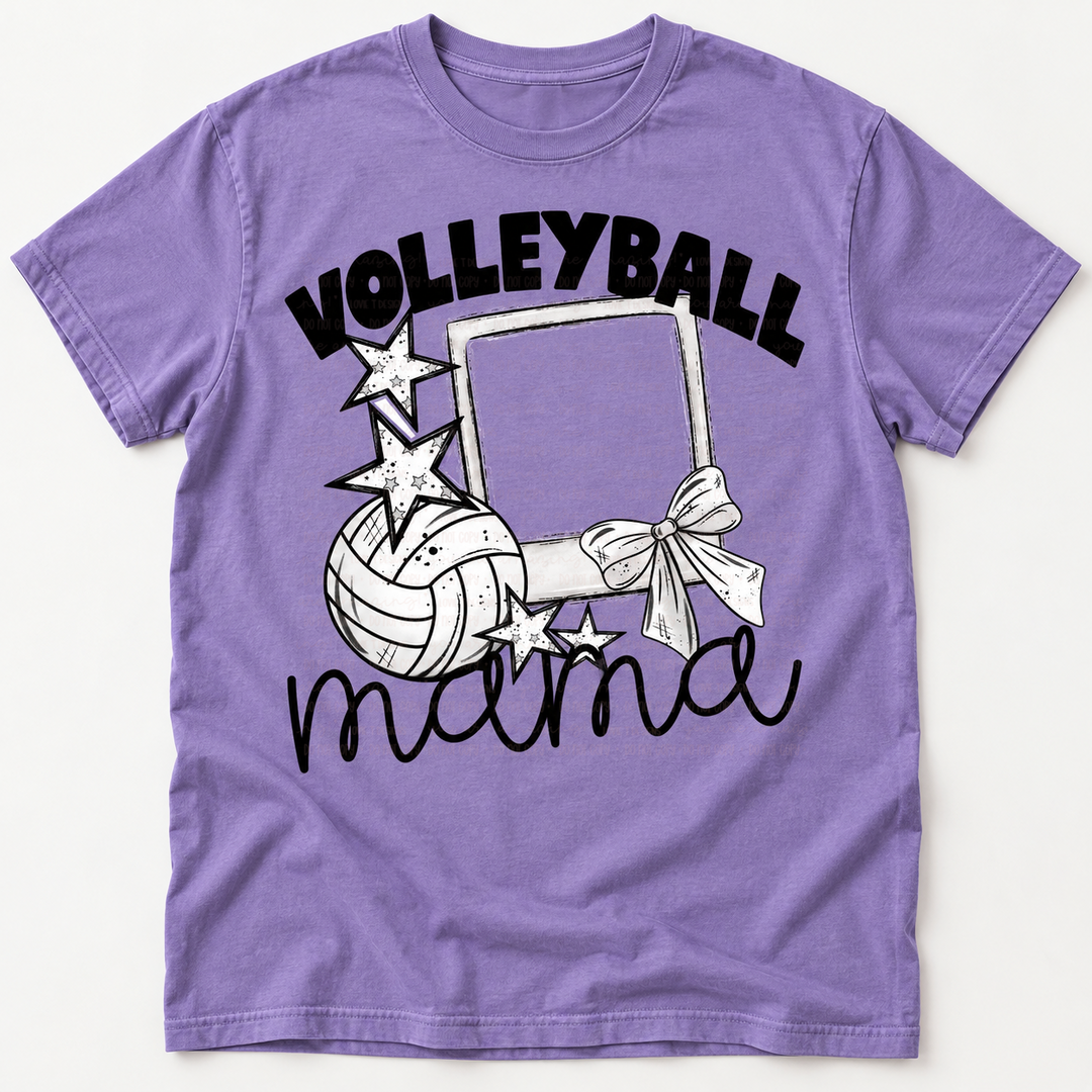 Volleyball Photo Frame customizable DTF transfer mockup