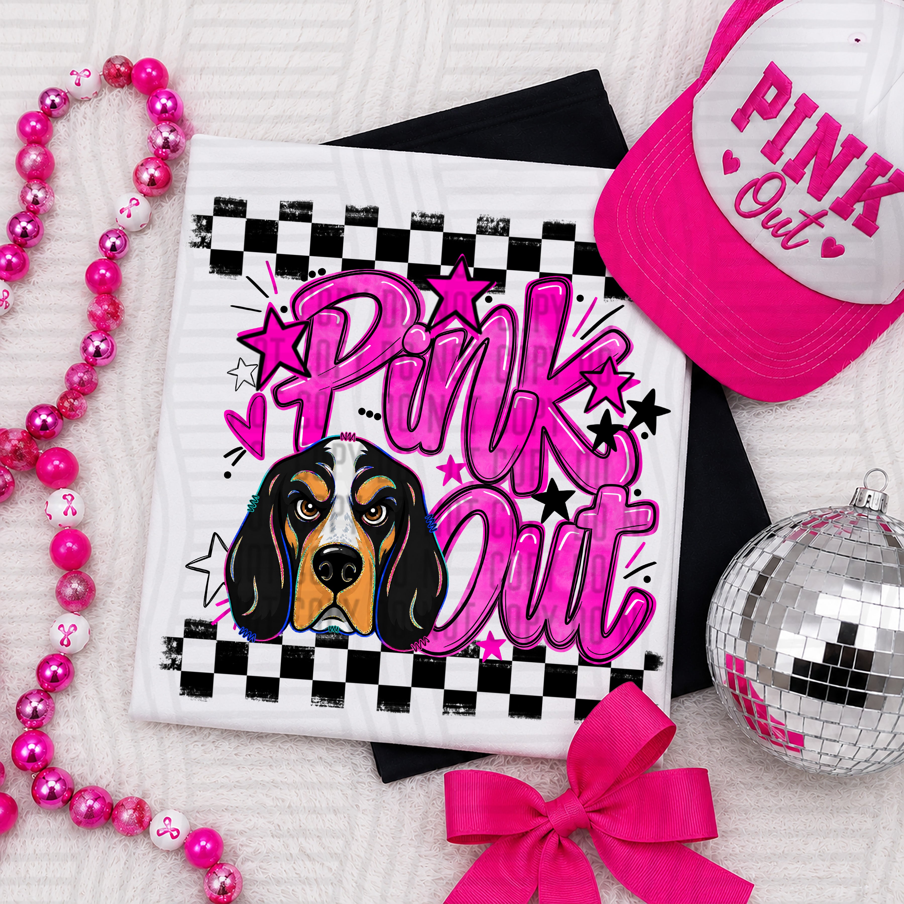 Pink Out Mascots CC Volunteers design
