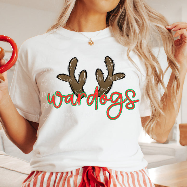 Wardogs Reindeer mascot DTF transfer