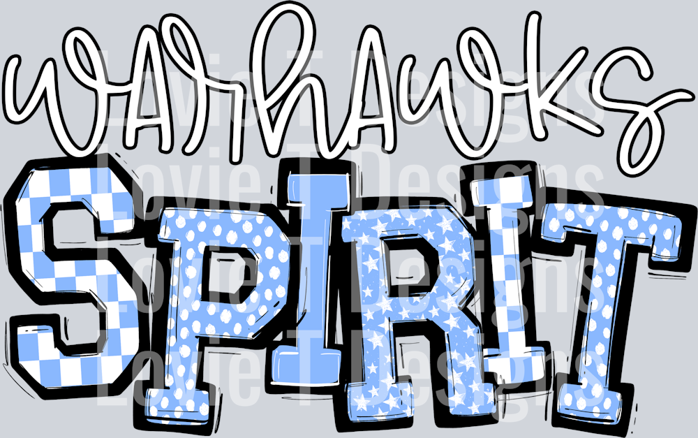 WARHAWKS SO SPORTY SPIRIT COLUMBIA BLUE