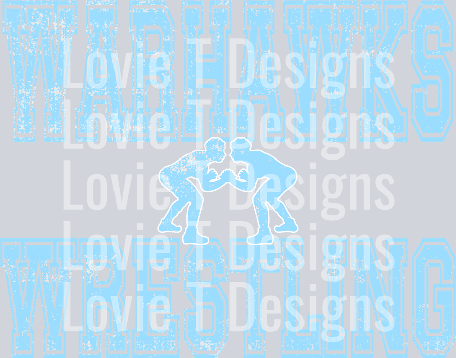 WARHAWKS WRESTLING CAROLINA BLUE