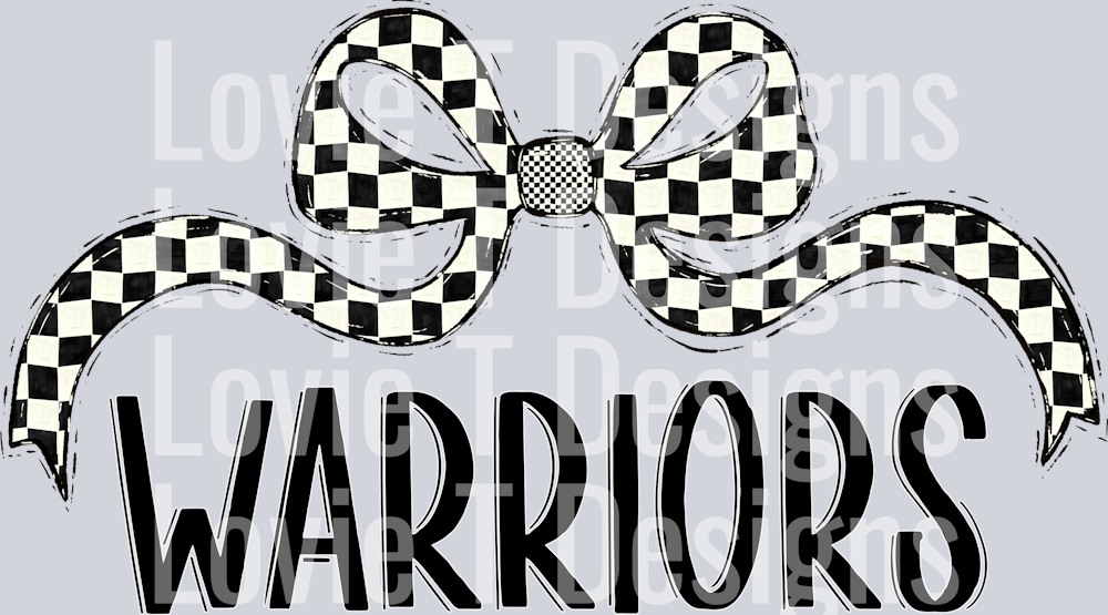 WARRIORS CHECKER WIDE BOW