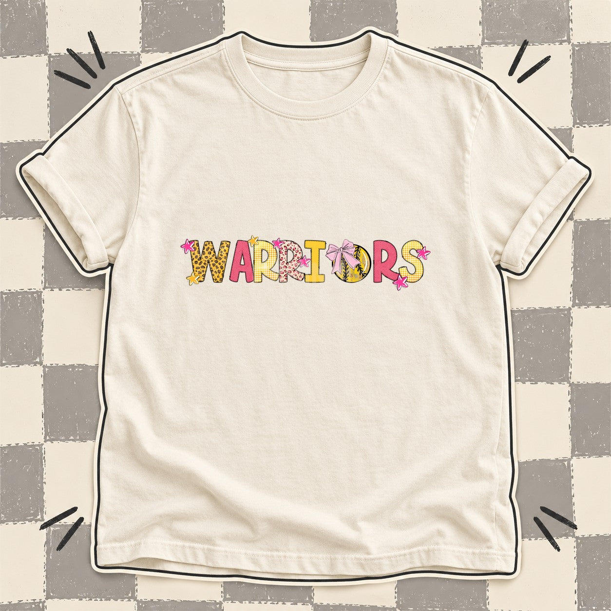 Mixed Doodle Softball Mascots – Sunshine Leopard Warriors design