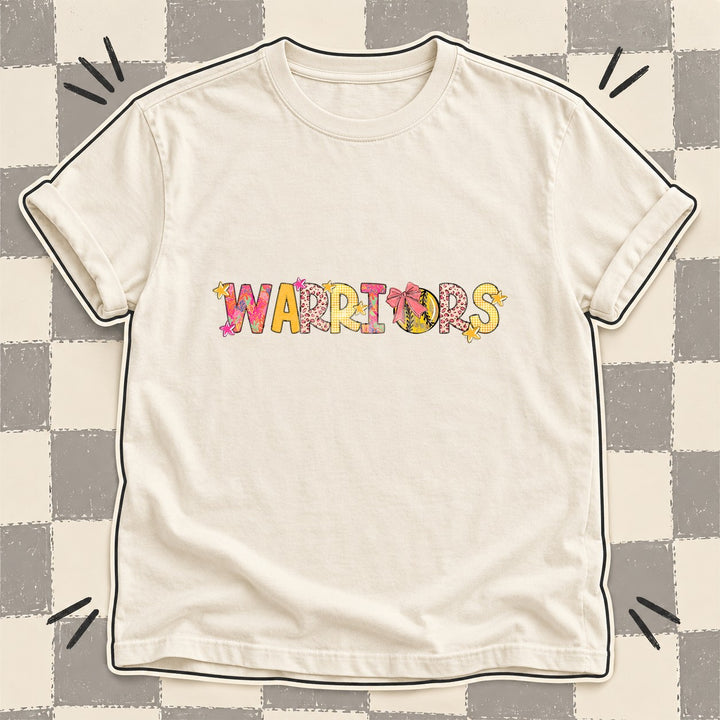 Warriors Mixed Doodle Softball Mascots – Softball Brights DTF transfer mockup
