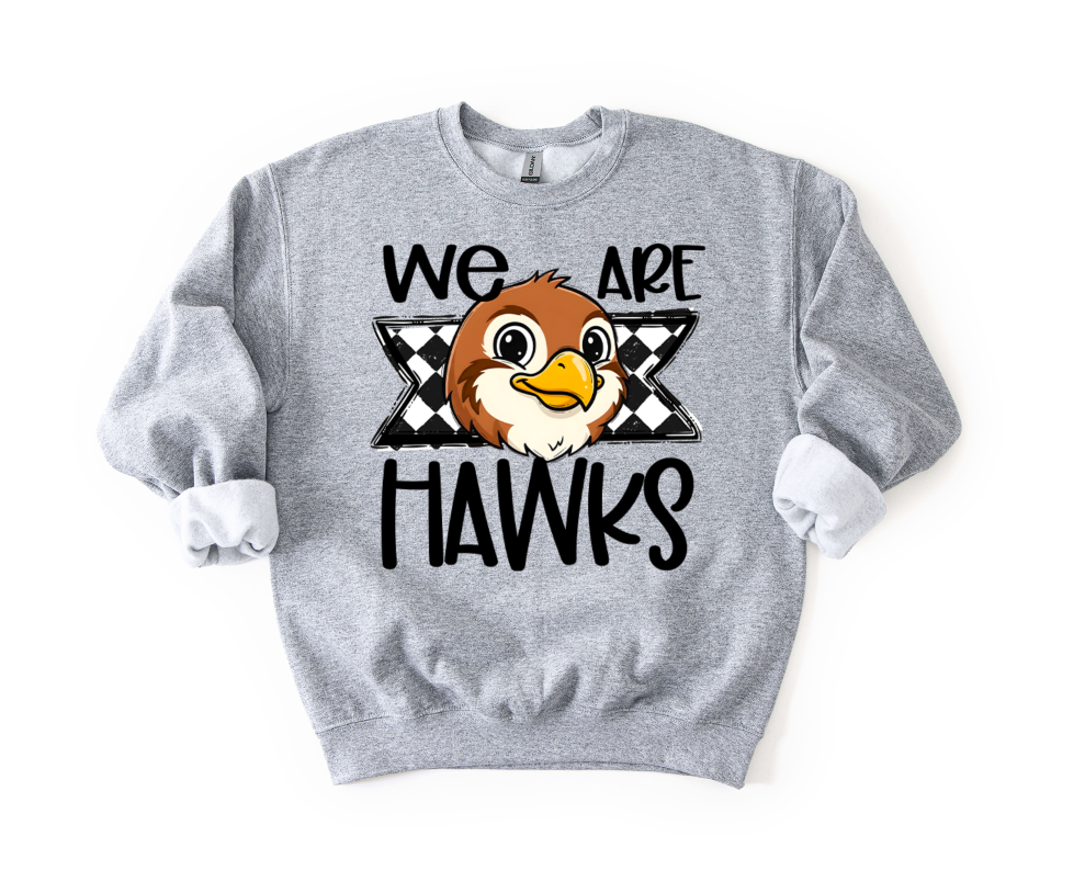 We Are Hawks Cute Mascot DTF transfer design