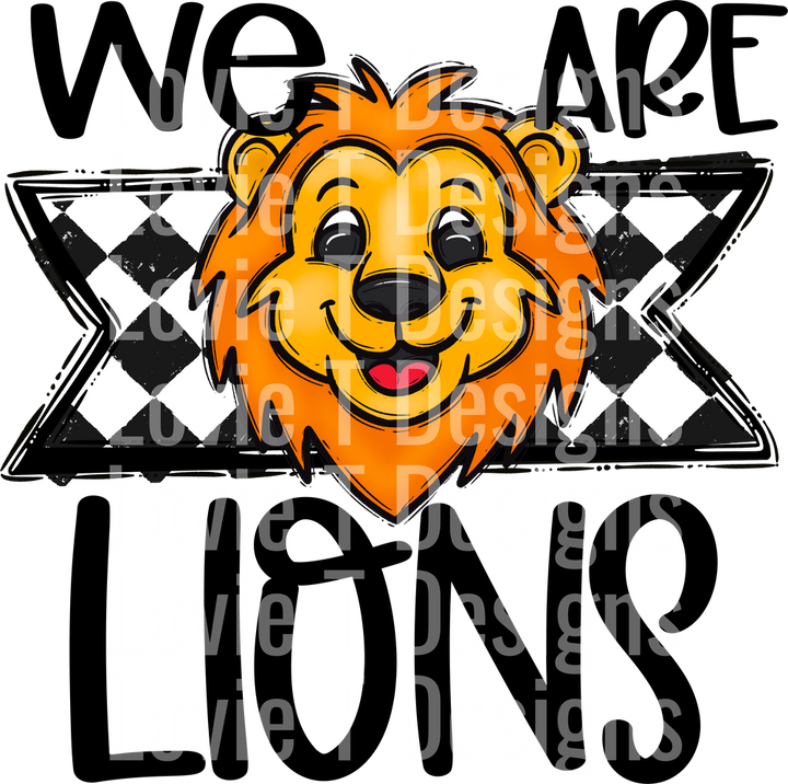 WE ARE LIONS CUTE MASCOT