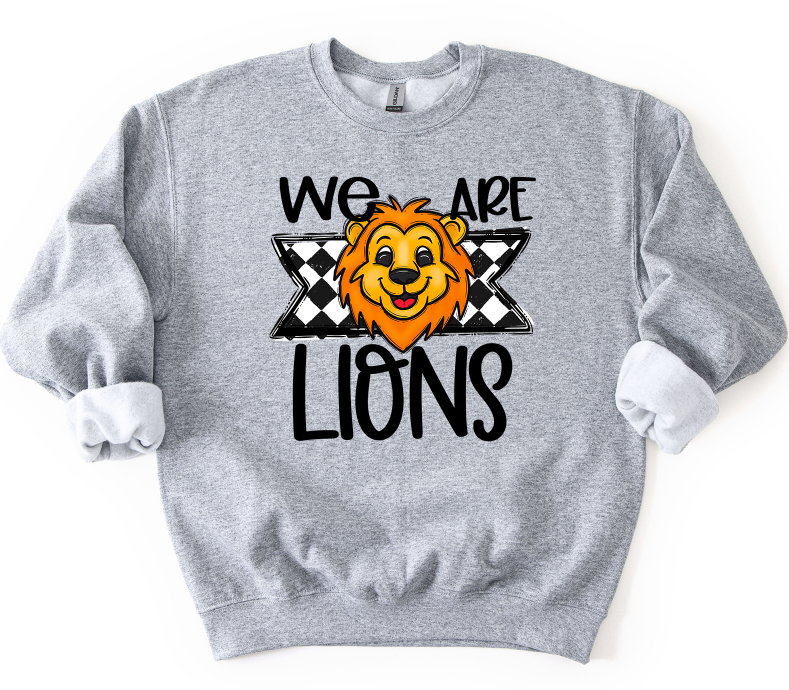 We Are Lions Cute Mascot DTF transfer design
