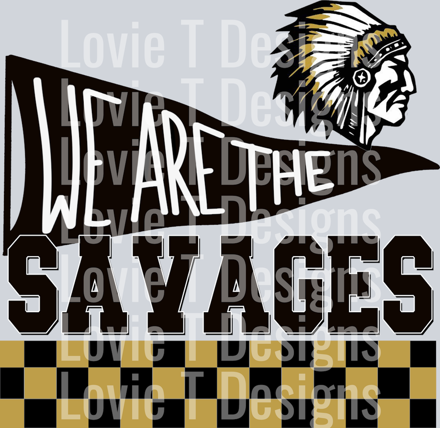 WE ARE THE SAVAGES WITH CHECKERS MOONLARK TEMPLATE