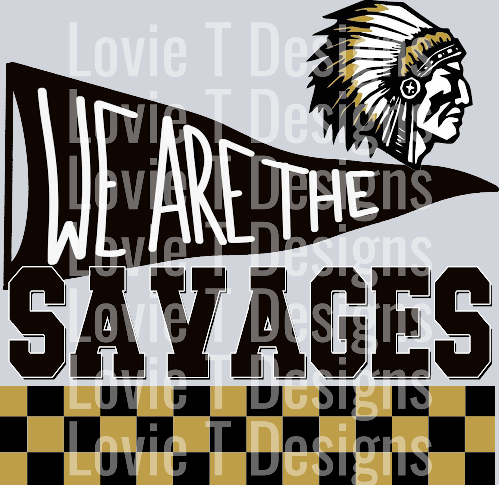 WE ARE THE SAVAGES WITH CHECKERS MOONLARK TEMPLATE