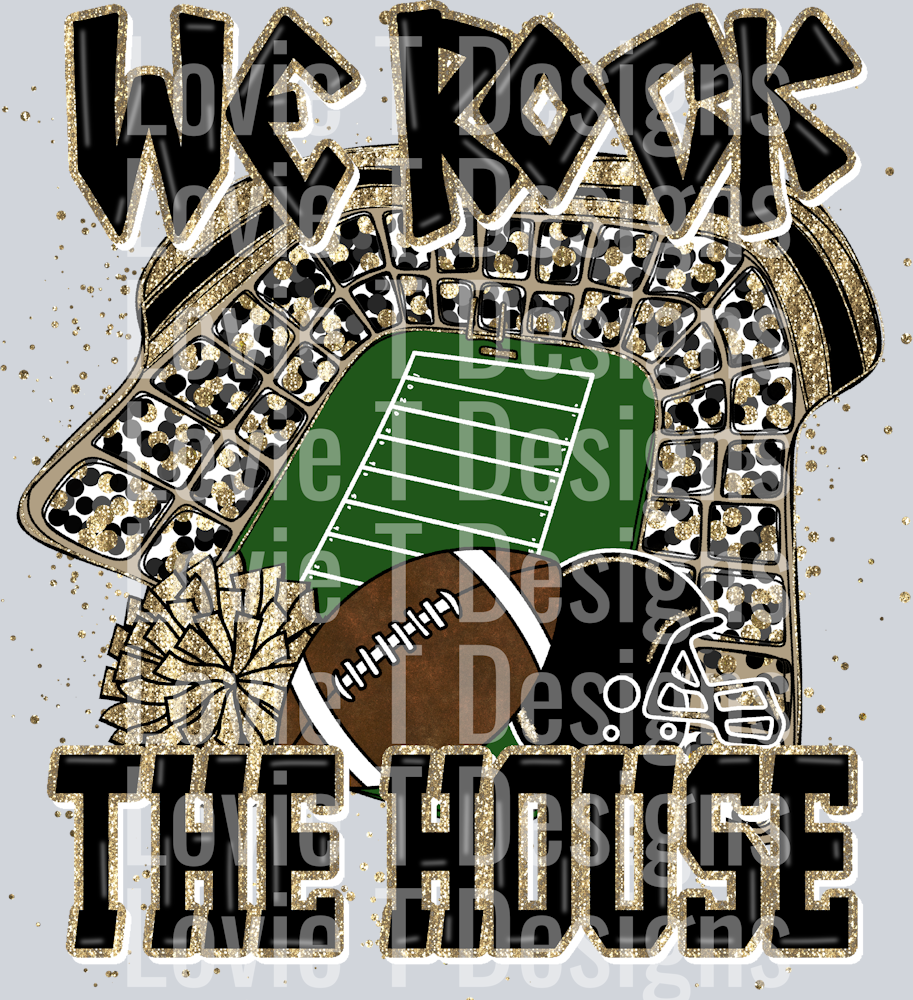 We Rock The House Black Gold
